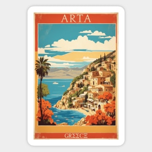 Arta Greece Vintage Tourism Travel Magnet